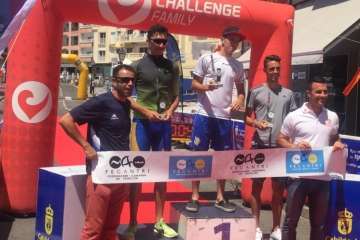 Doblete de triunfos del joven atleta teldense Pablo Rodríguez (Foto TA)